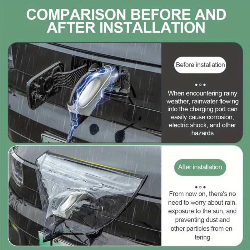 Universal New Energy Vehicle Charging Port Rain Cover Outdoor Dust Protection Protection Waterproof Charger Gun Protection Cover