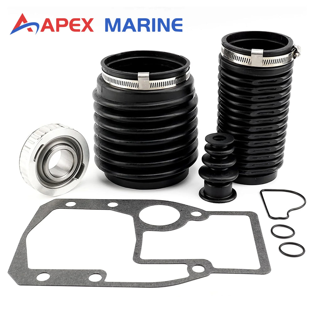 3854127 Transom Bellows Kit W/ Water Pump Repair Kit Fits for Volvo Penta OMC Cobra SX DP Series Engines 3850426 911826 984461