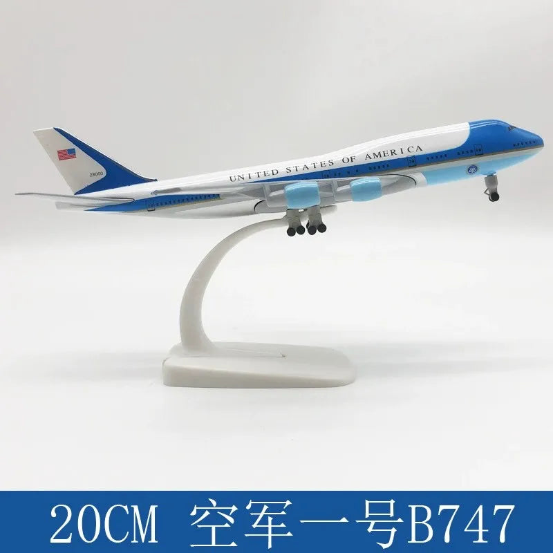 16CM/20CM Alloy Aircraft United States Air Force One B747 Airlines Plane Models With Landing Gear Gifts Collection Aircraft