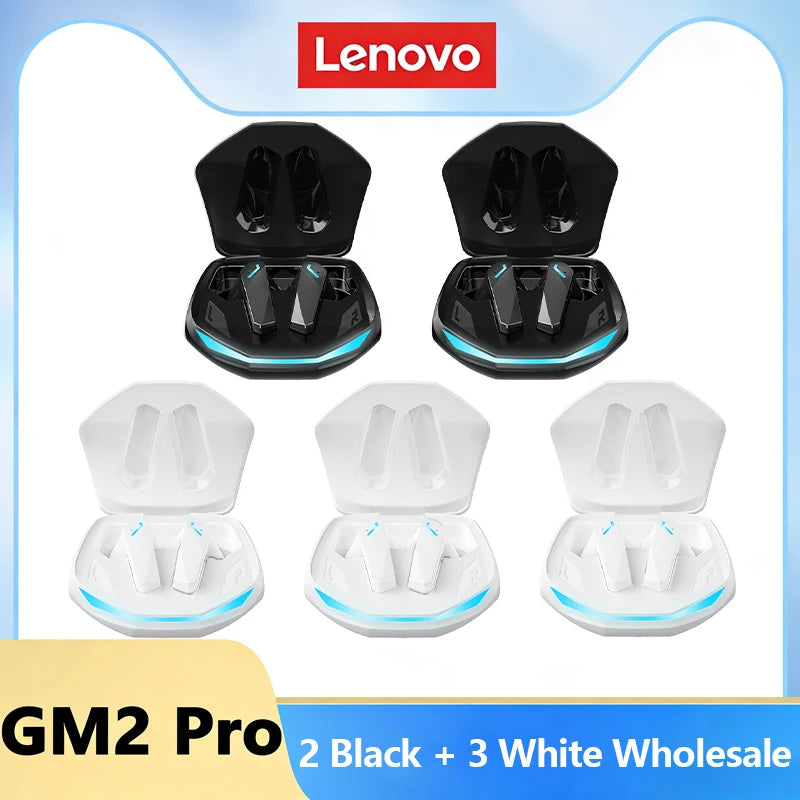 Genuine Lenovo GM2 Pro Bluetooth Earphones Gaming Low Latency In-Ear Wireless Headphones Dual Mode Music Sport Earbuds Headsets