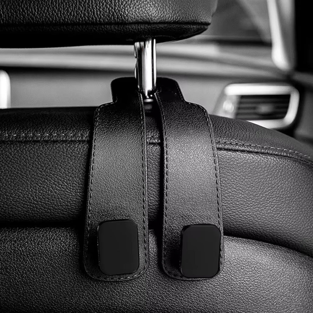 YONGRUN Car Headrest Hooks Seat Backrest Storage Shelves Clips Luggage Hangers Car Fasteners Three Color Optional Hooks Black