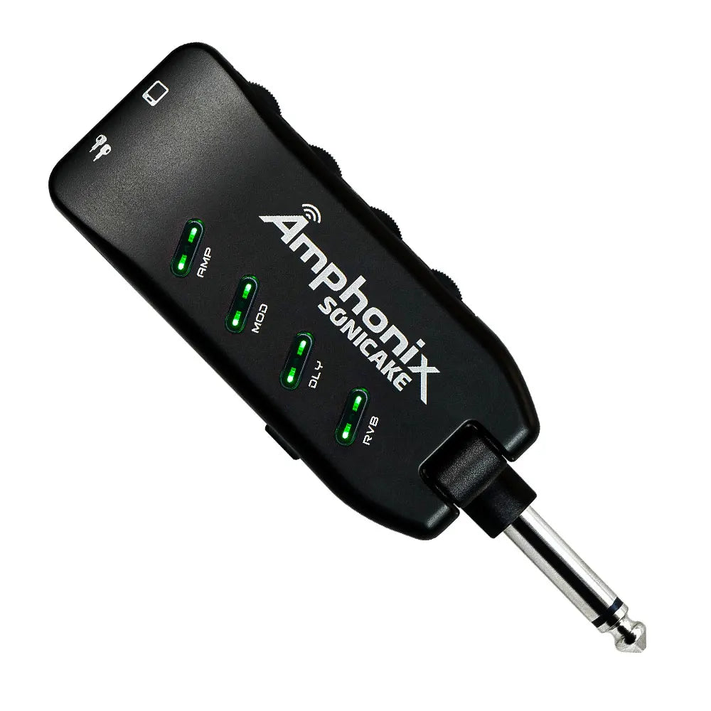 SONICAKE Bluetooth Headphone Guitar Amplifier Plug-In USB Chargable Portable Pocket Carry-On Bedroom Multi-Effects QAP-10