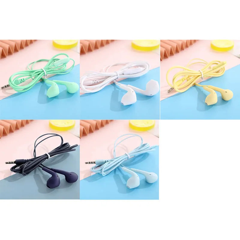 U19 Wired Earbuds 3.5mm Jack Earphones with Mic for iPhone Android Phone Tablet Mini Headphone Sport Headset