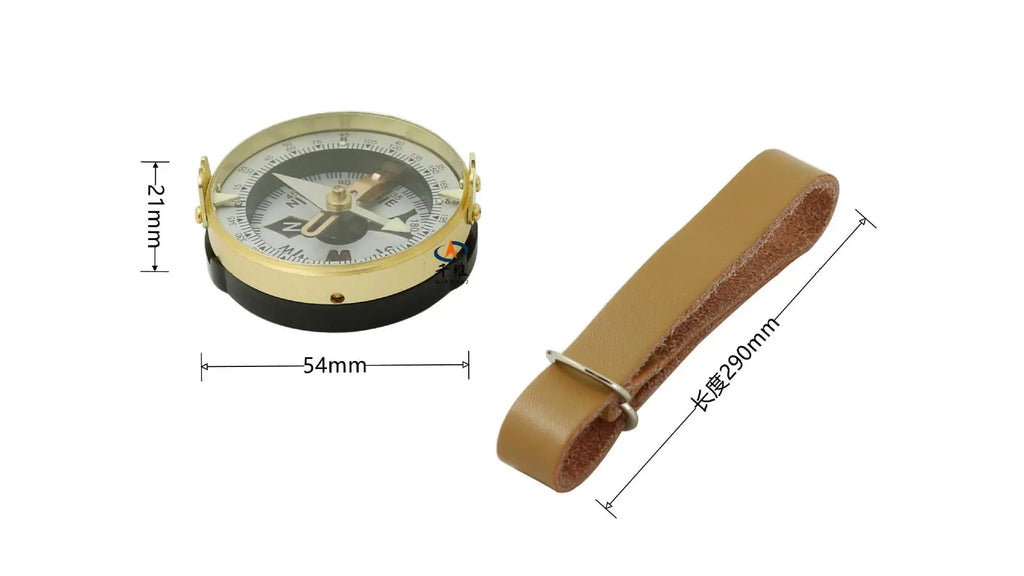 1Pc Luminous Compass Small Portable Survival Camping Equipment Vintage Hiking Metal Russian Design Outdoor Luopan Unique