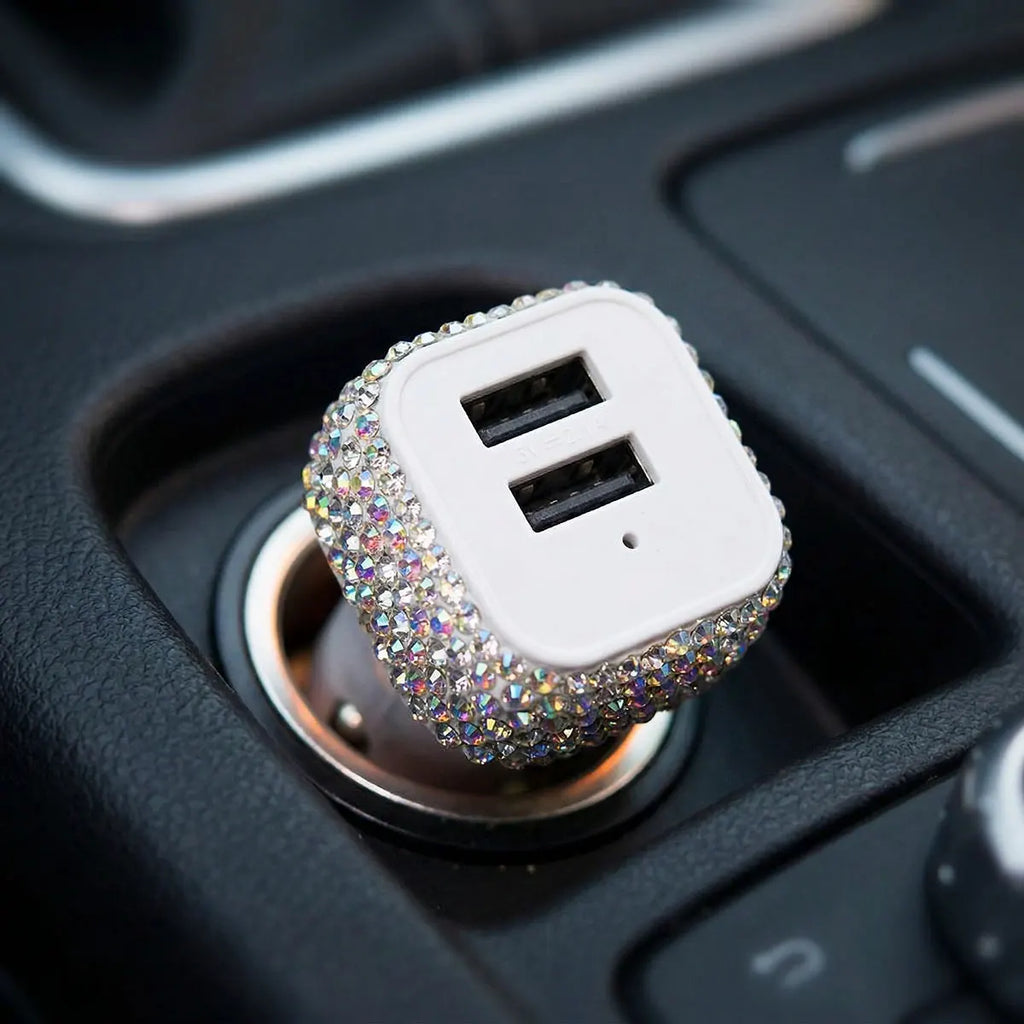 3A USB Fast Charging Car Charger Cigarette Lighter Socket Dual Ports USB-A for Phone Car Charging Adapter