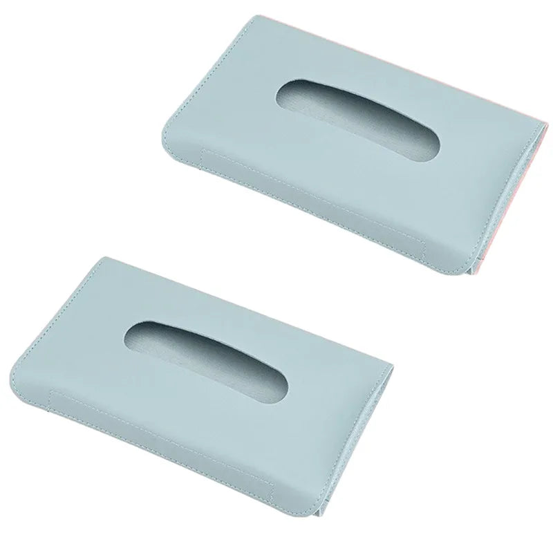 1/2 Pcs Car Tissue Box Towel Sets Car Sun Visor Tissue Box Holder Auto Interior Storage Decoration for BMW Car Accessories