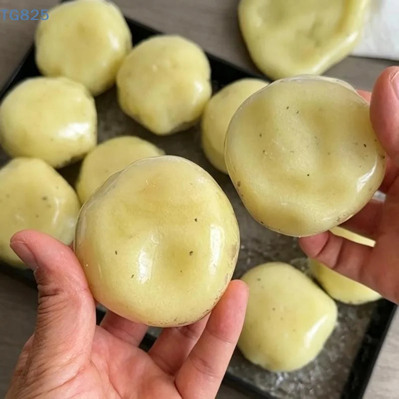 【AN】Realistic Mashed Potato Squeeze Ball, Textured Crinkle Sound Stress Relief Squeeze Toy, Sensory Fidget Toys Relaxing Gifts