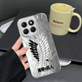 A-Attack On T-Titan Logo Case for Honor X8c X7b X9c 200 Pro X9a 200 400 Lite X8a X9b X8b Black Soft Shell