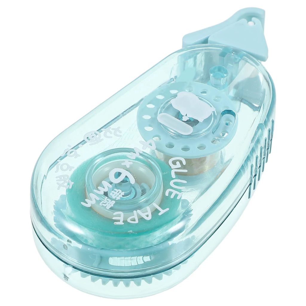 Clear Double Sided Tape Dots Roller for Scrapbook Craft Journal Notebook Labeling Decoration Strong Adhesive Compact Storage