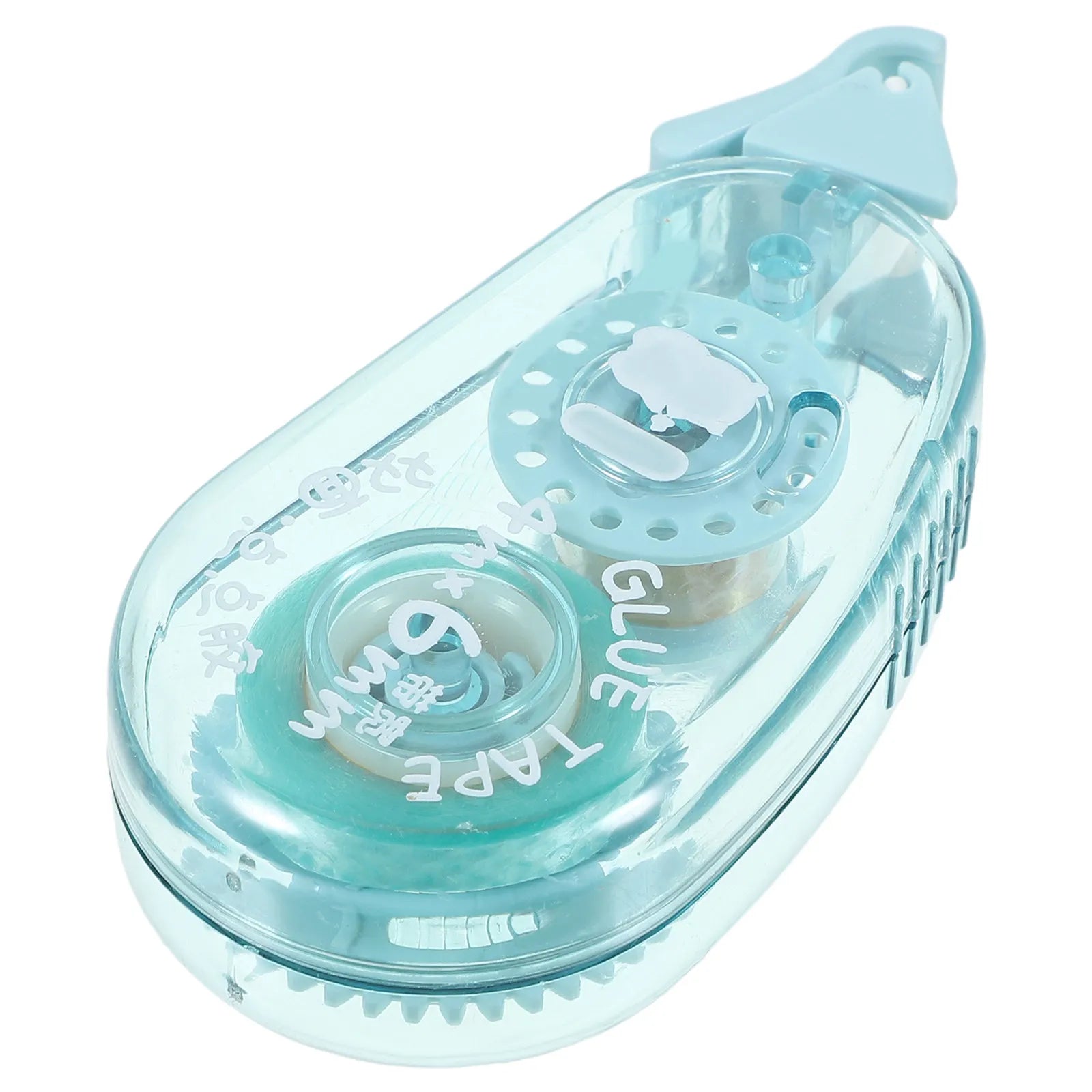 Clear Double Sided Tape Dots Roller for Scrapbook Craft Journal Notebook Labeling Decoration Strong Adhesive Compact Storage