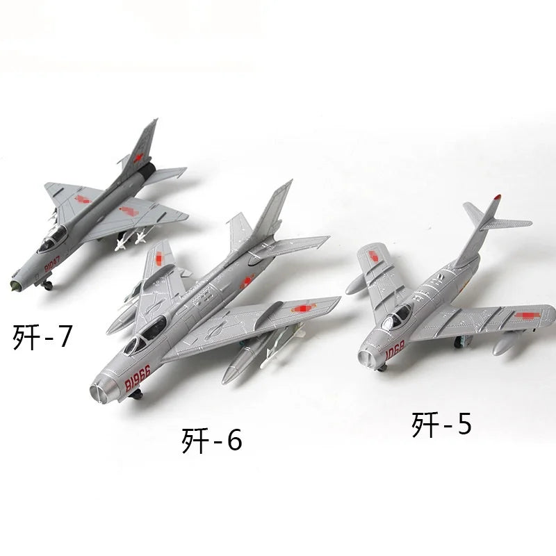 1/72 Scale Aircraft Models J-5/J-6/J-7 Airplane Model Toy alloy Finished Products Static Miniature collectible plane display gif