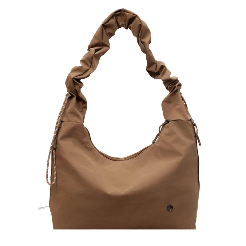 New Women Crossbody Bags Fashion Nylon Tote Shoulder Bag Large Capacity Lazy Style Korean Version Texture Casual Bags for Travel