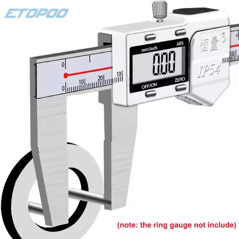 90° Special Digital Caliper For Boring 0-150mm Hook Foot Inner Diameter With Table Caliper Inner Diameter Groove Measurement