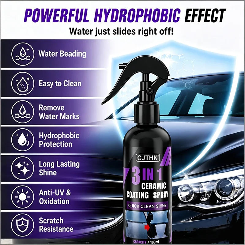 3 In 1 Car Ceramic Nano Coating Liquid Coatin Nano Crystal Hydrophobic Layer Polishing Paint Agent Car Polish Nanos Coatings