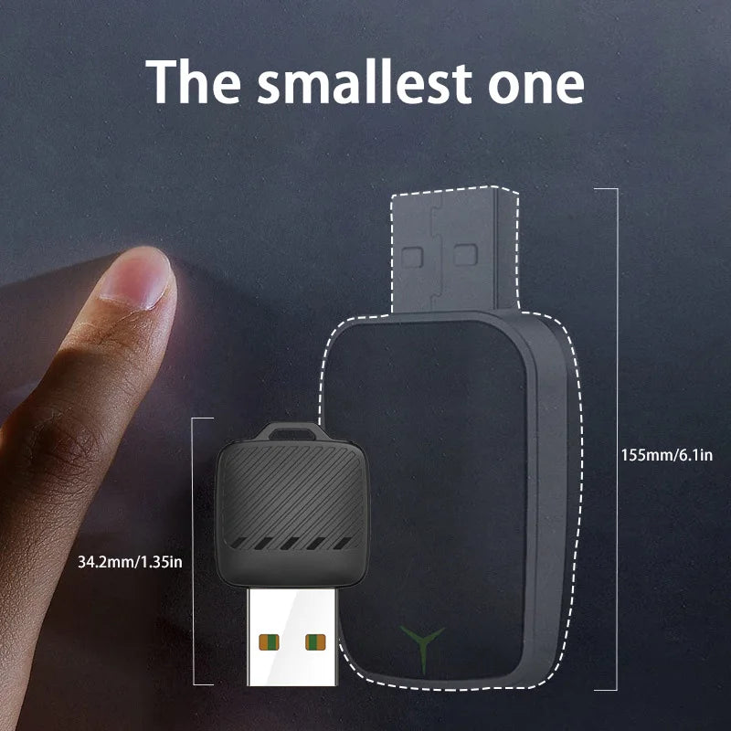 Lenovo 2 in 1 Wireless Android Auto Adapter Wireless CarPlay Dongle Car Intelligent Systems AI Smart Box For Car Wired CarPlay