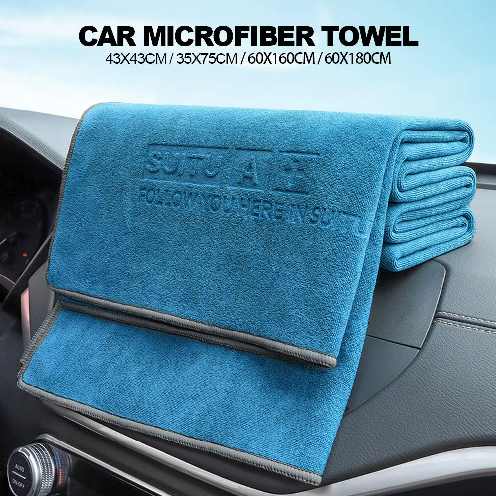 Car Wash Microfiber Towel Car Cleaning Drying Cloth Car Care Cloth Detailing Microfiber Towel Car Microfiber Cloth 43*43/35*75cm