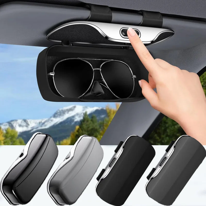Prevent Shaking Car Glasses Box Portable Car Sun Glasses Holder In The Car Driving Glasses Holder Auto Eyeglass Case Sun Visor