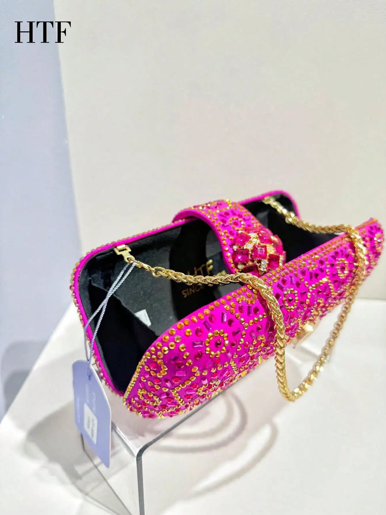 Shiny Diamond Evening Bag Glitter Handbag Sequin Decor Novelty Bag Glamorous For Prom Portable Bag For Party Girl Bag Wedding Ba