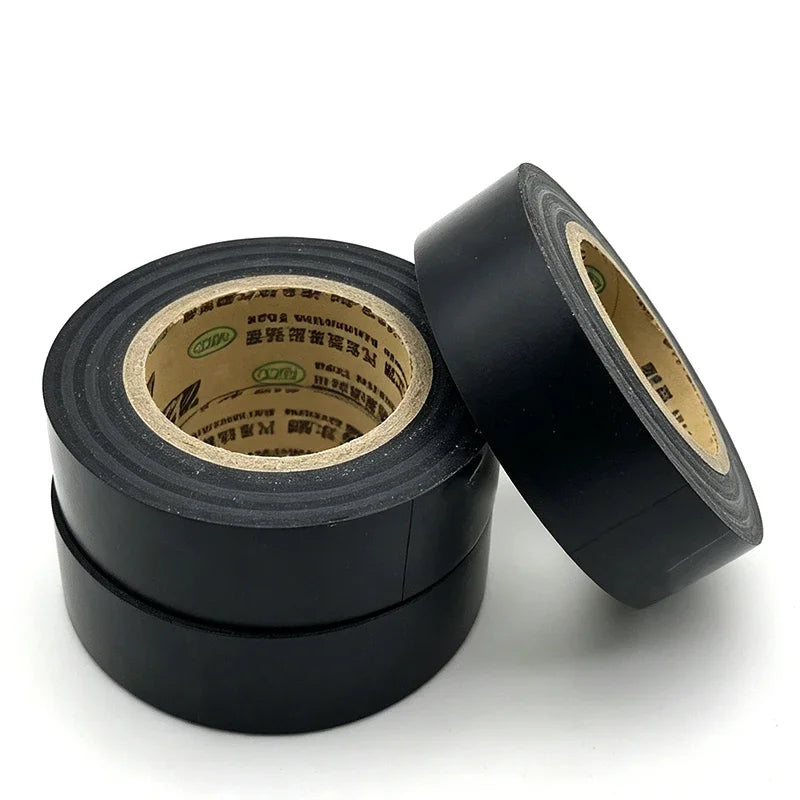PVC Black Tape Width 19/25MMx30M Heat-resistant -10 ° C to 70 ° C, One-stop Selection for Line Fixing and Protection