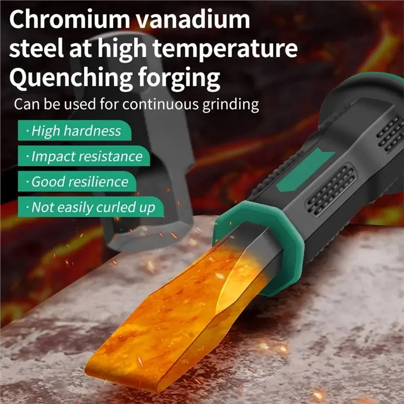 Chrome Vanadium Steel Carving Chisel Stone Flat Chisel With Hand Guard Construction Cement Masonry Concrete Engraving Cut Tool