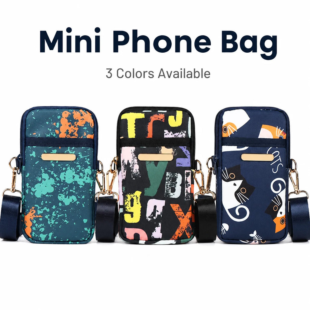 Mini Phone Crossbody Bag for Women 6.7 Inch Cell Phone Purse Running Armband Neck Wallet with Adjustable Strap