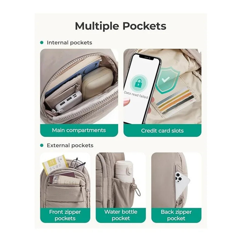 Multi Functional Shoulder Bag Crossbody Bag Lightweight With Multiple Pockets Suitable For Travel Sports Hiking Fitness Bag