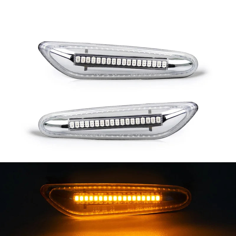 For BMW E82 E81 E88 E46 E90 E91 E92 E93 E60 E61 1/3/5 Series E83 X3 E84 X1 LED Side Marker Lamp Fender Turn Signal Amber Lights