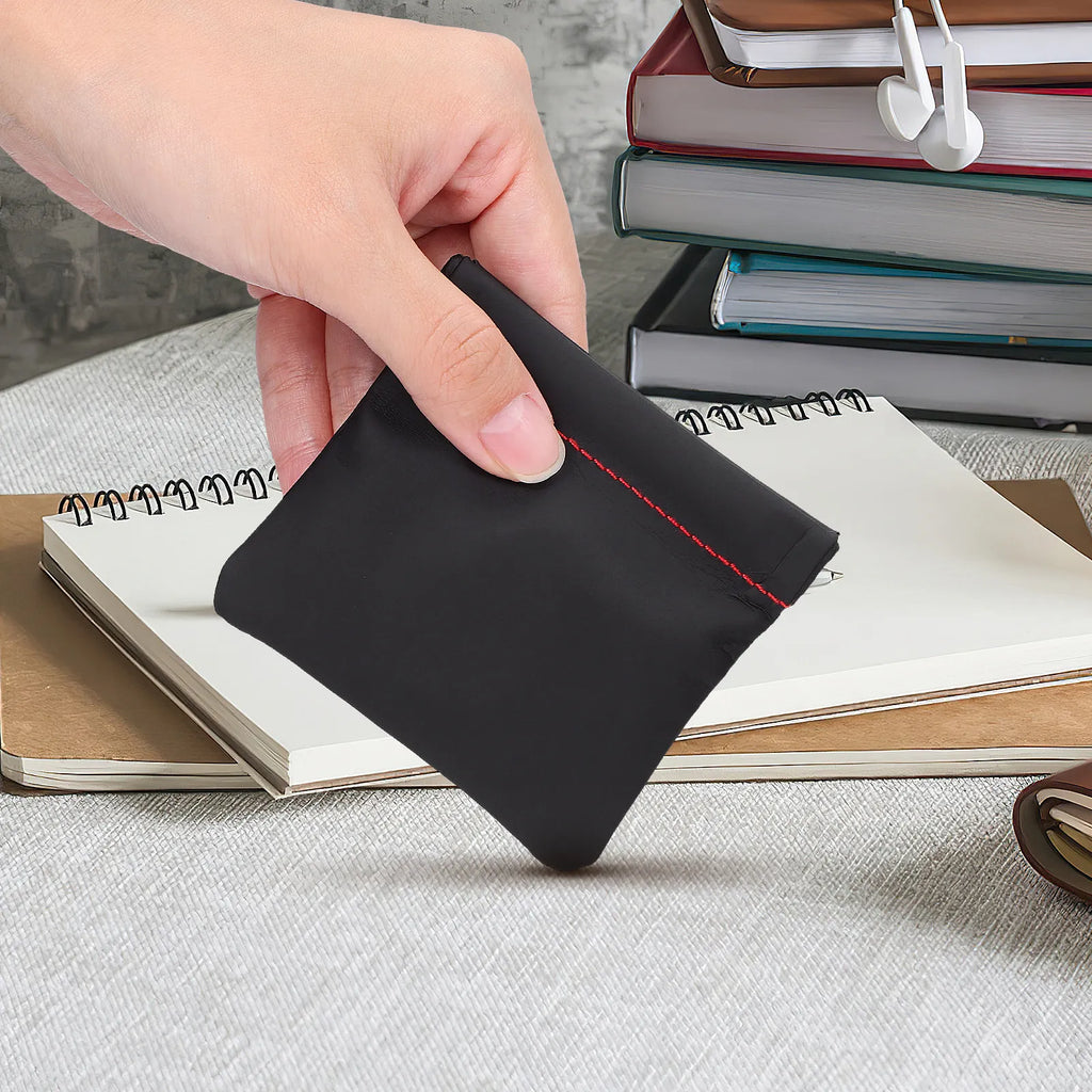 1Pcs Mini Portable Earphone Bag PU Storage Case for Headphones USB Cables and Small Gadgets Compact Travel Pouch