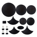 14Pcs Drum Mute Pads Sponge Silencer Drumming Practice Foam Pad Cymbal Mute Pad Belt Mat Musical Percussion Instruments Drum Pad