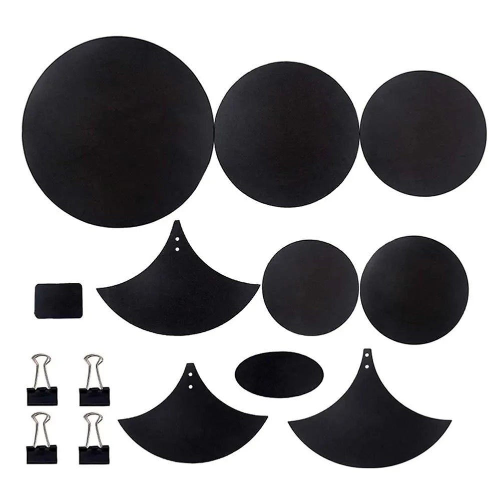 14Pcs Drum Mute Pads Sponge Silencer Drumming Practice Foam Pad Cymbal Mute Pad Belt Mat Musical Percussion Instruments Drum Pad