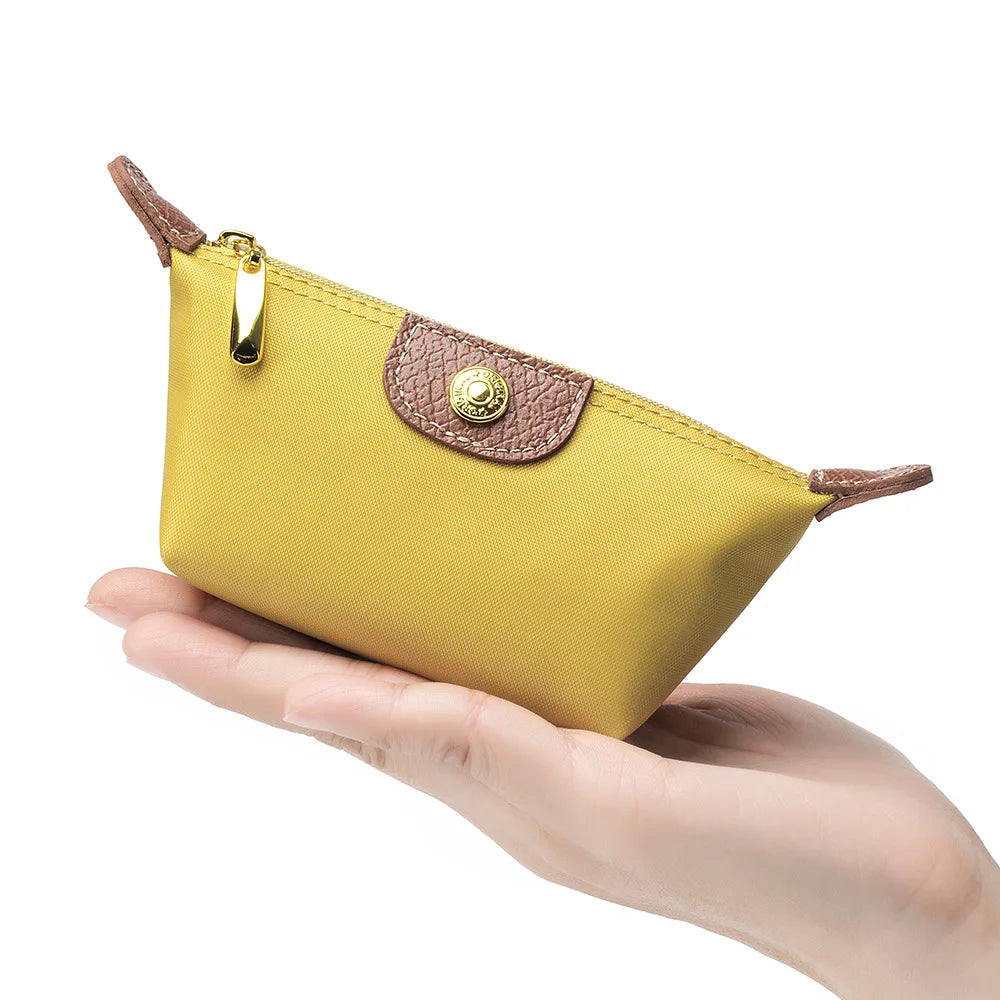 Mini Dumpling Coin Purse Fashion Nylon Makeup Bag Lightweight Portable Lipstick Earphone Storage Case Ins Style Women's Wallet