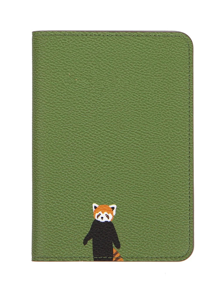 New Cartoon Passport Cover Travel Accessories Cute Raccoon Fox Flamingo Pattern Passport Holder Wallet Air Ticket Card Holder