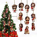 10PCS Jesus Car Ornament 2D Acrylic Jesus Rear View Mirror Accessories Charm Ornament for Backpack Bag Keychain Car Vehicle