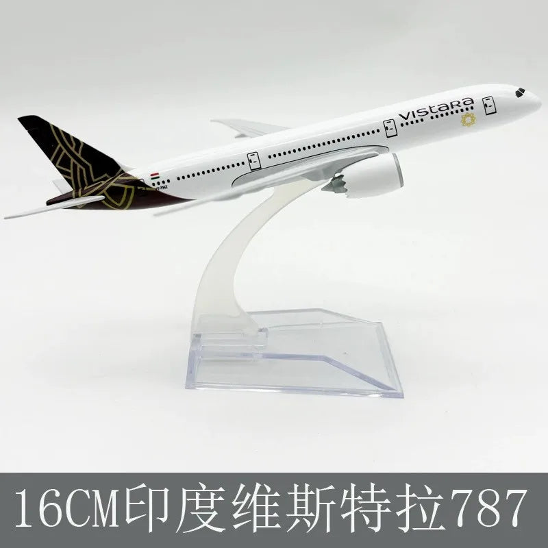 Miniature Airplane India Vistara Airways Aircraft Model Metal Diecast 1/400 Scale 16cm Model Plane Toy Collected Gift By Aviatio
