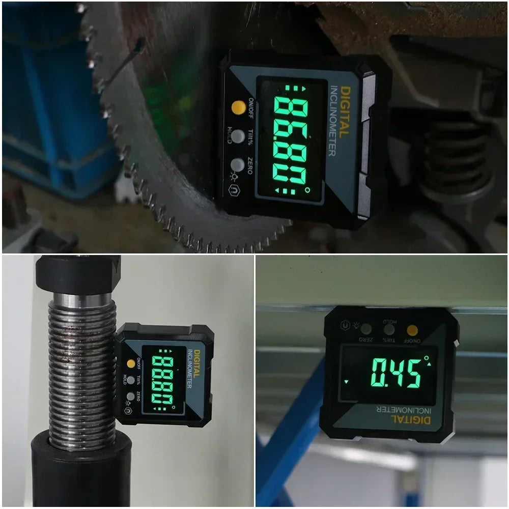 SHANHR Digital Level Box and Angle Finder (Magnetic Base & LCD Display) for Woodworking and Accurate Table/Miter Saw