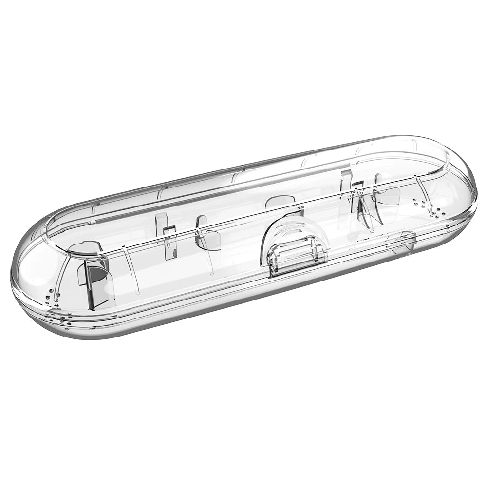 Clear Electric Toothbrush Case, Portable Travel Toothbrush Container Protector for Traveling, Camping, Home, School and Business