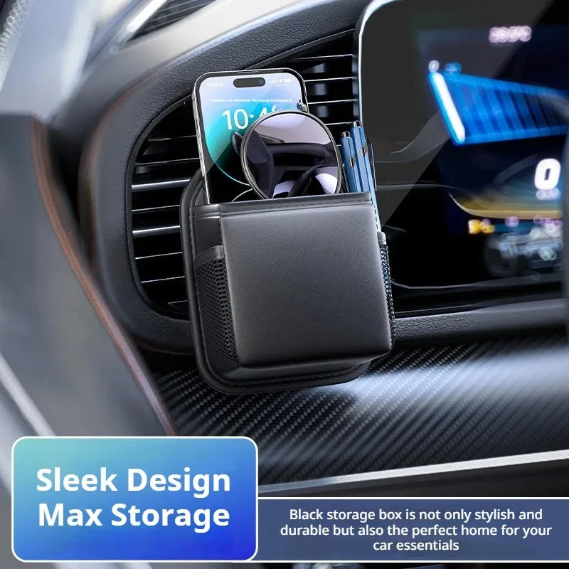 Car Storage Box Car Air Vent Storage Bag Storage Bag Mobile Phone Hanging Bag Car Interior Storage Box Car Interior Accessories
