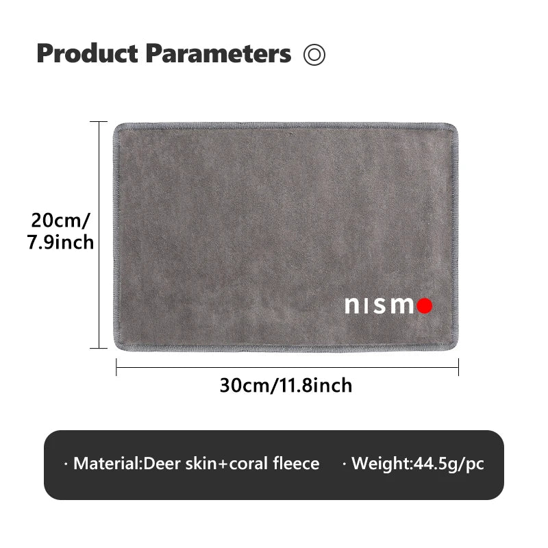For Nissan Car Washing Towel Cleaning Cloth Quick Drying Windows Wiping Rags Nismo Almera Juke Qashqai Tiida X Note Teana 350Z