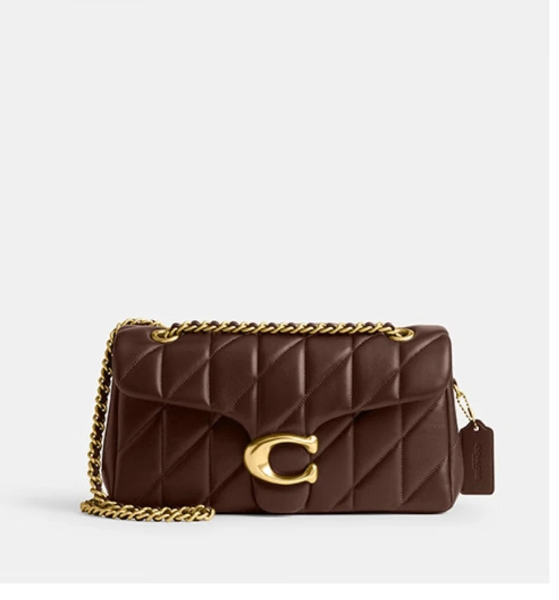 Sac à chaîne à motif diamant de haute qualité, sac messager à bandoulière, petit sac carré