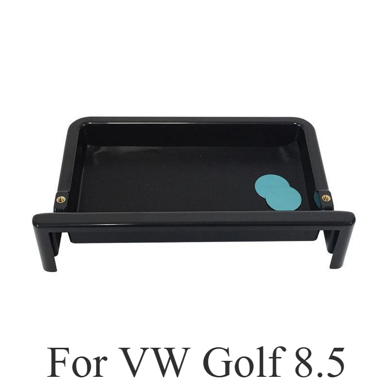 For VW Golf 8.5 2025 2026 Screen Rear Storage Box with Phone Holder Practical In-Car Organizer Dashboard Accessories
