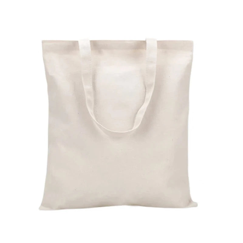 5/10/50pcs/lot Customized logo canvas shopping bag women's large capacity tote bags daily commuting bag print your design37x40cm