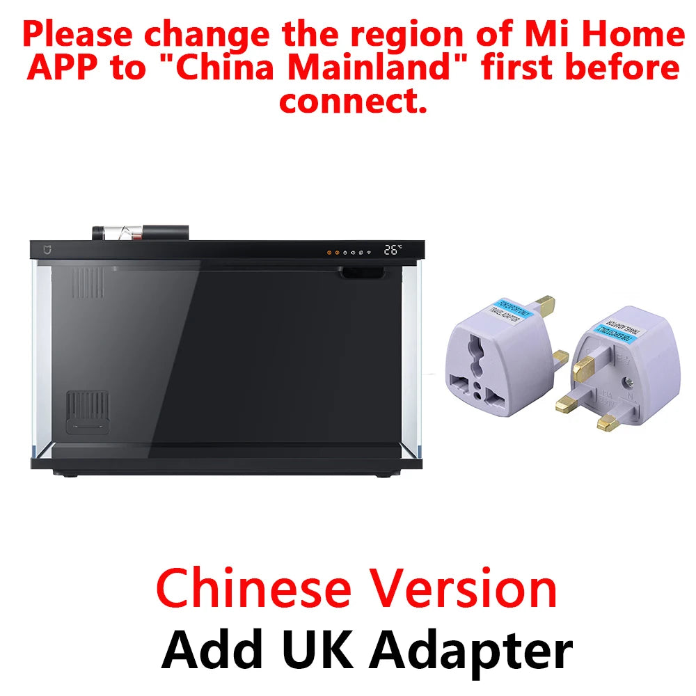 Xiaomi Mijia Smart Fish Tank Work With Mijia APP Mobile Controlled Remote Feeding Smart Lighting System Light Aquarium 20L-CN