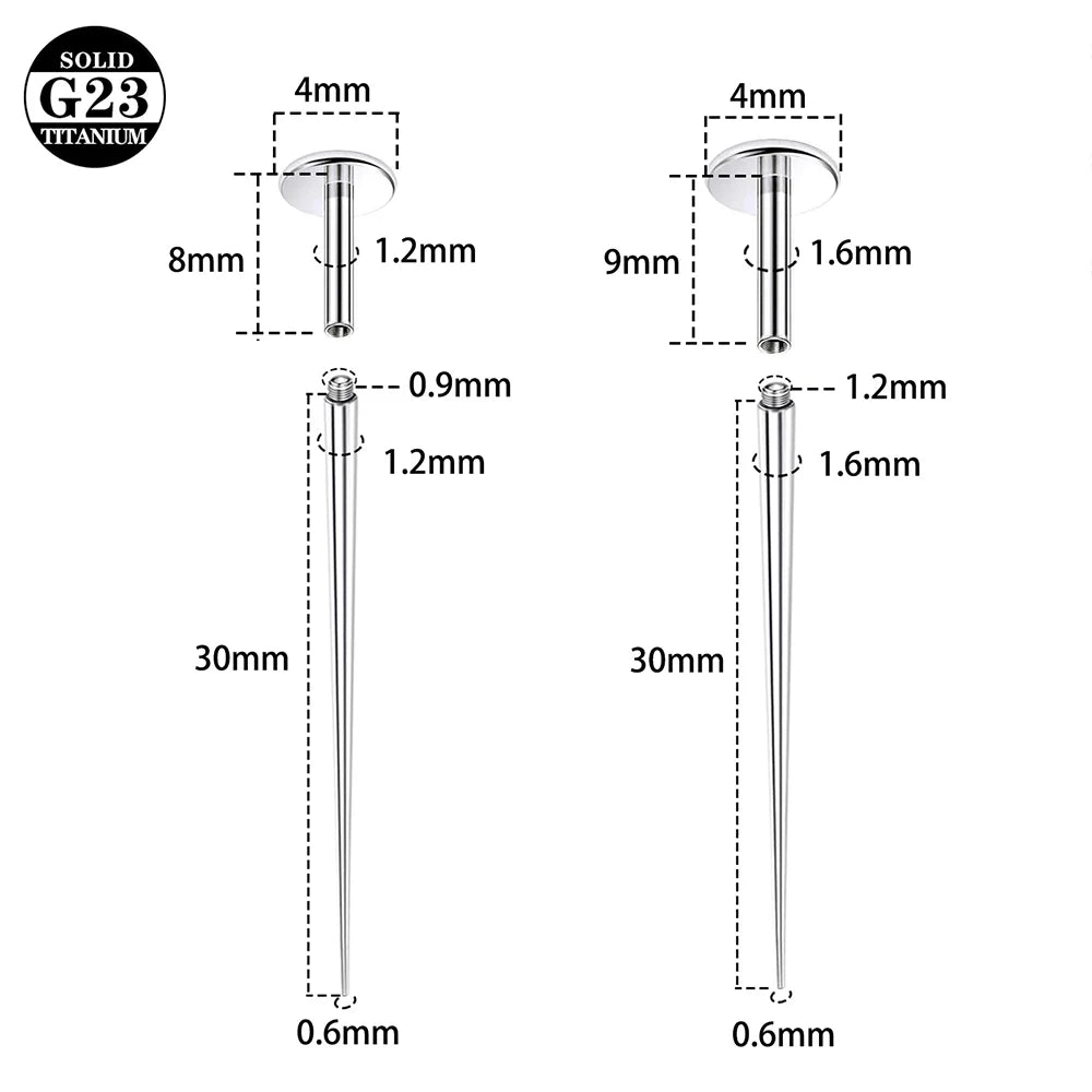 CANNER 14/16/18/20G Stainless Steel Piercing Taper Ball Grabber Tool for Changing Jewelry Flat Back Earrings Body Piercing Kit