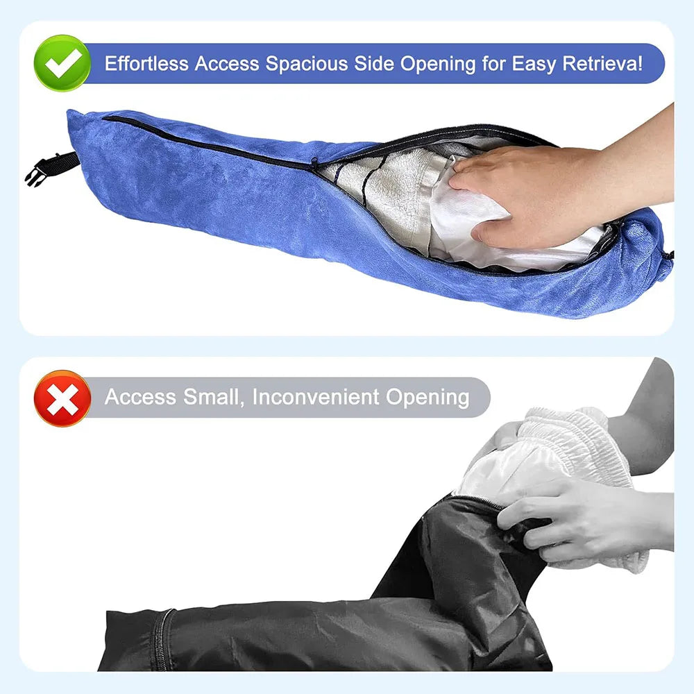 Multifunctional Fillable Travel Neck Pillow bag With Storage Pouch Comfortable U-Shaped Pillow Luggage Pillowcase Portable bag