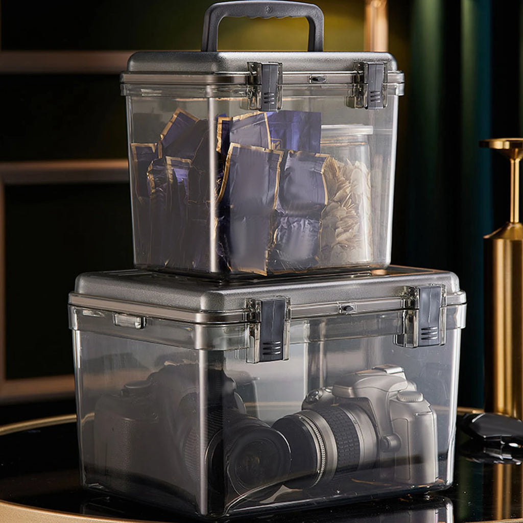 Camera Case with Handle Clear Sealing Drying Storage Box Good Anti Impact Durable Portable Dustproof Photographic Equipment Case