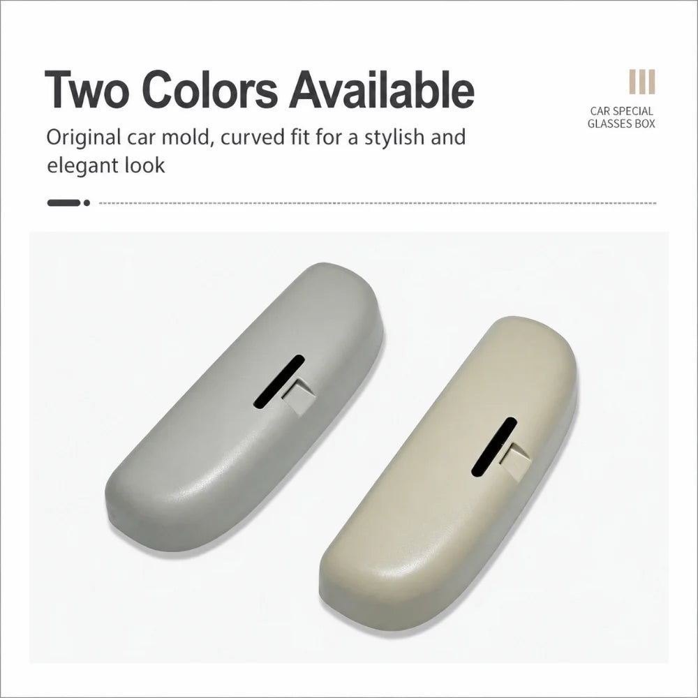 Glasses Case for  ABS Car Sunglass Sun Glasses Holder Storage Box Auto Eyeglasses Accessories