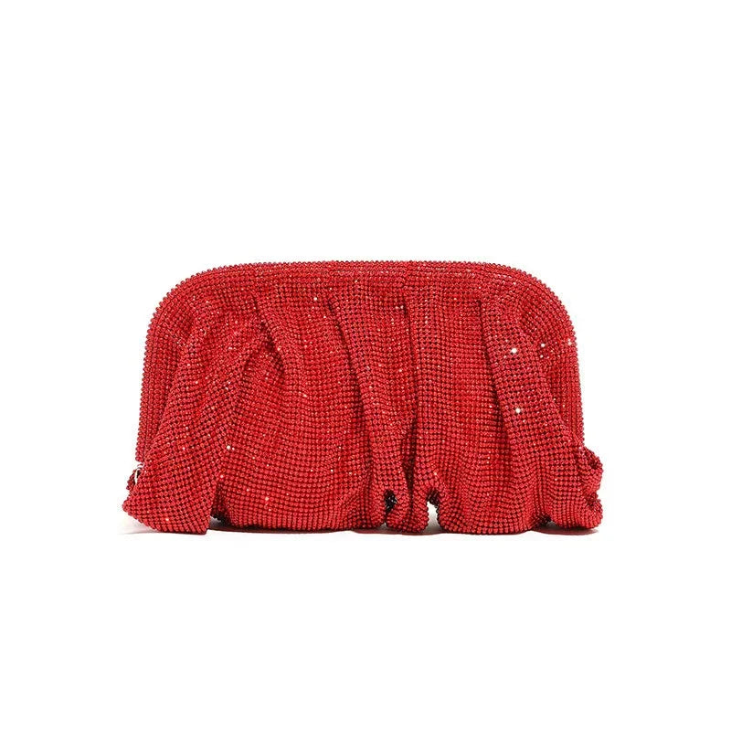 Wedding Party Clutch Purse Glitter Shiny Rhinestone Diamond Evening Bag Luxury Designer Women's Handbag Shoulder Crossbody Bag