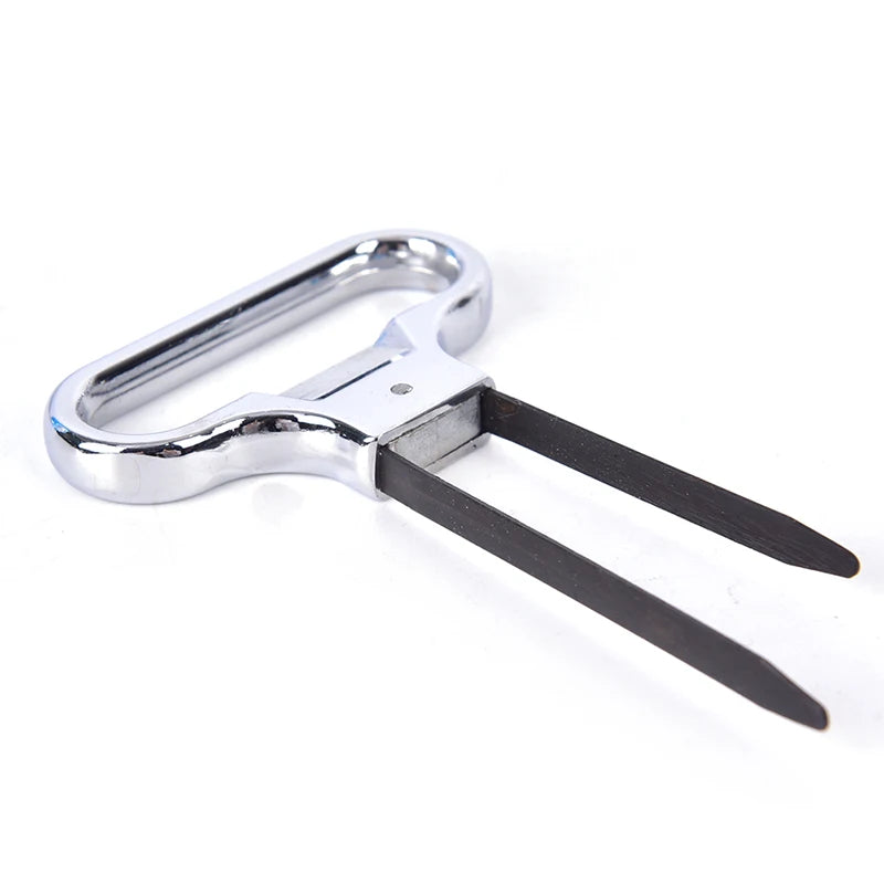 Portable Wine Bottle Opener Metal Two-prong Cork Puller Old Red Wine Champagne Opener Wine Cork Puller Home Hotel Bar Tools