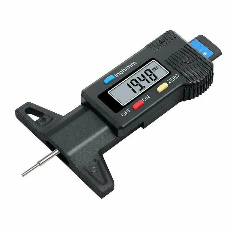 Digital Car Tyre Thickness Gauges Depth Meter for Safe Auto Tyre Tread Monitoring Tyre Wear Detection Measure Caliper Instrument
