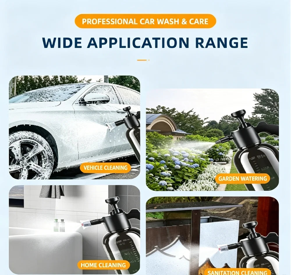 1 PC Pneumatic Foam Spray Can Handheld For Car Wash Spray Garden Cleaning Car Windows And Floor Home Cleaning Tools